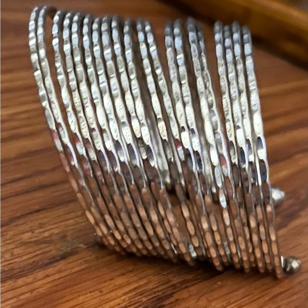 Silver Bangle Bracelet Cuff